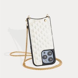Bandolier SHEILA
Crossbody Phone Case in Creme/Gold IPhone 12ProMax
